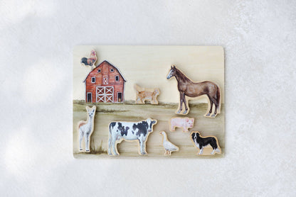 Paige Tate Farm Animals Wooden Puzzle: A Tabitha Paige Puzzle
