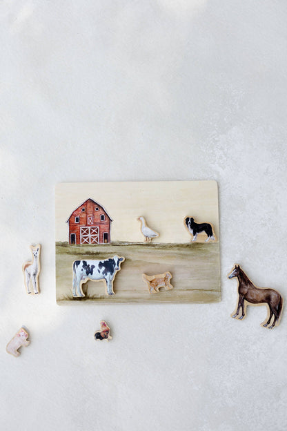 Paige Tate Farm Animals Wooden Puzzle: A Tabitha Paige Puzzle