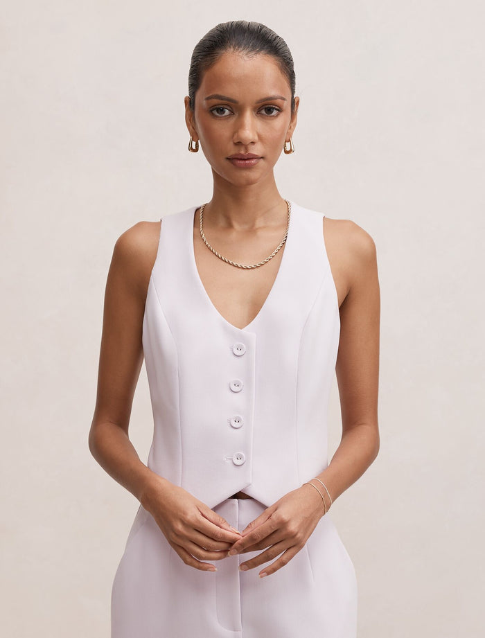 Paloma Petite Waistcoat Lilac Suit Forever New