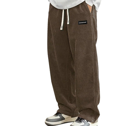 Pantalon ample à cordon et poches