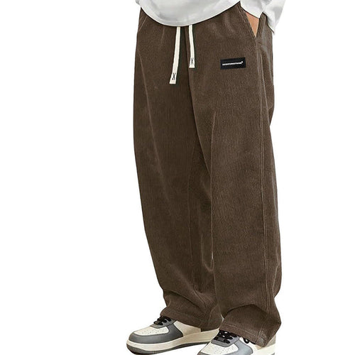 Pantalon ample à cordon et poches
