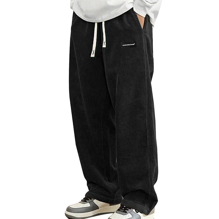 Pantalon ample à cordon et poches