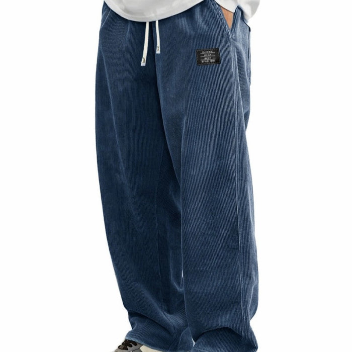 Pantalon ample à cordon et poches