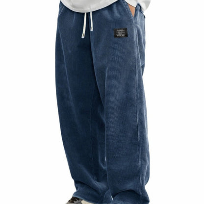Pantalon ample à cordon et poches