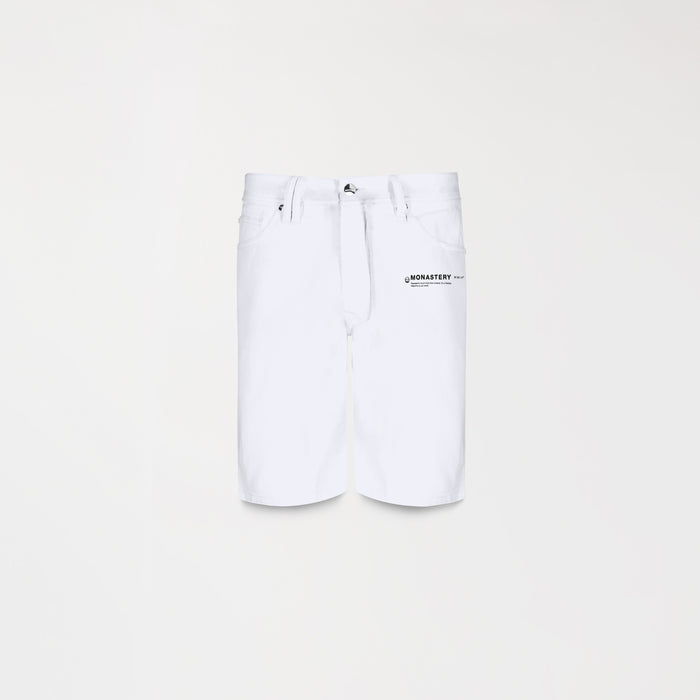 PANTRER DENIM SHORT MEN WHITE