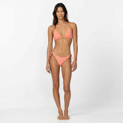 Paradise Plaid Venice Bikini Top - Sachet Pink