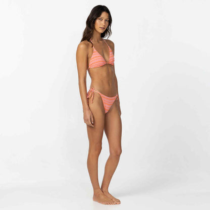 Paradise Plaid Venice Bikini Top - Sachet Pink