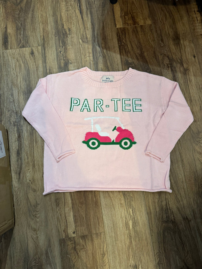 Pearls & Camo Crew Sweater