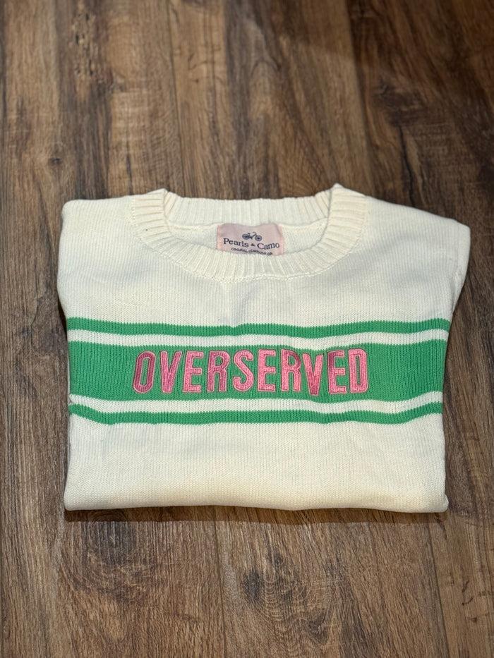 Pearls & Camo Crew Sweater