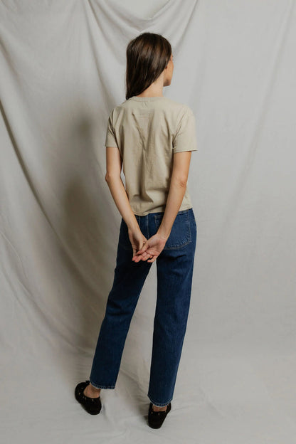 perfectwhitetee Harley Boxy Tee in Driftwood