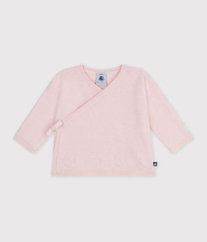 Petit Bateau Crossover Cardigan with Hearts-Multiple Colors!
