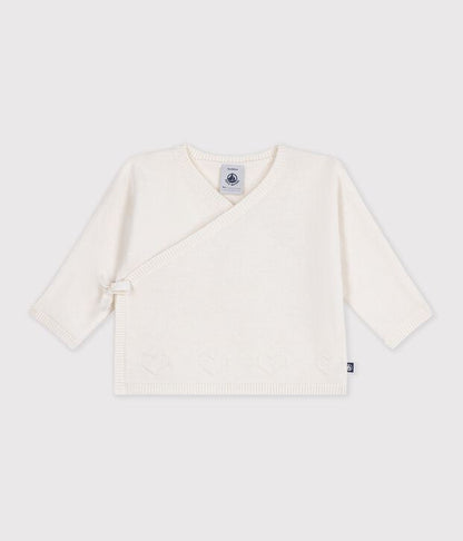 Petit Bateau Crossover Cardigan with Hearts-Multiple Colors!