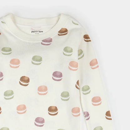 Petit Lem Pajama Set in Macarons