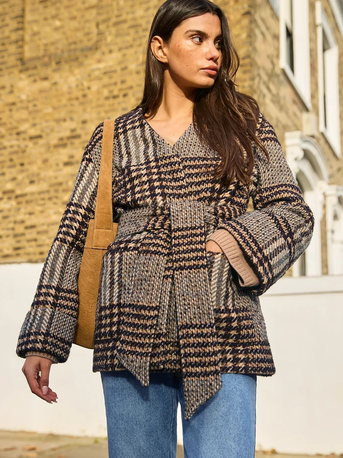 Petite Heritage Check Belted Jacket