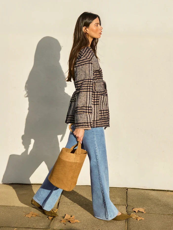 Petite Heritage Check Belted Jacket
