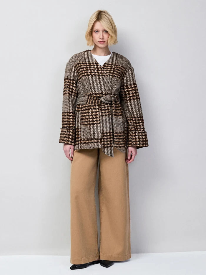 Petite Heritage Check Belted Jacket
