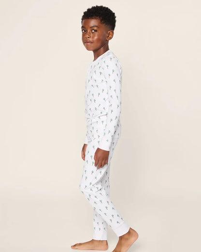 Petite Plume Pima Cotton Pajamas in Palmier