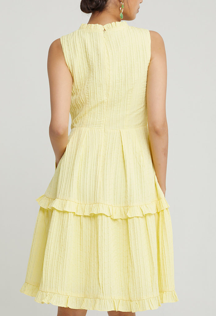 Petite Ruffled Midi Dress