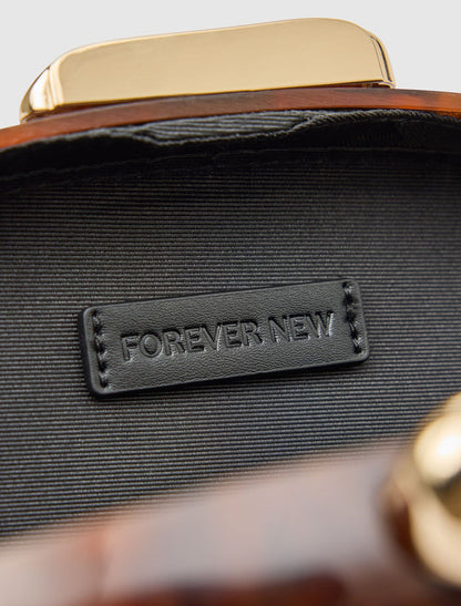 Peyton Oval Hardcase Clutch Forever New