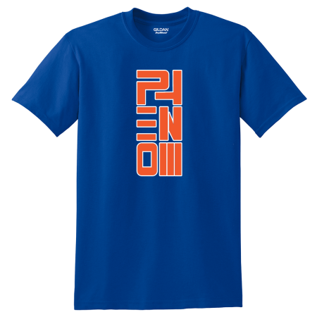 Phenom T-Shirt (Vertical) - Royal Blue/ Orange