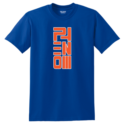 Phenom T-Shirt (Vertical) - Royal Blue/ Orange