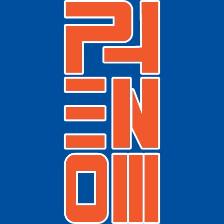 Phenom T-Shirt (Vertical) - Royal Blue/ Orange