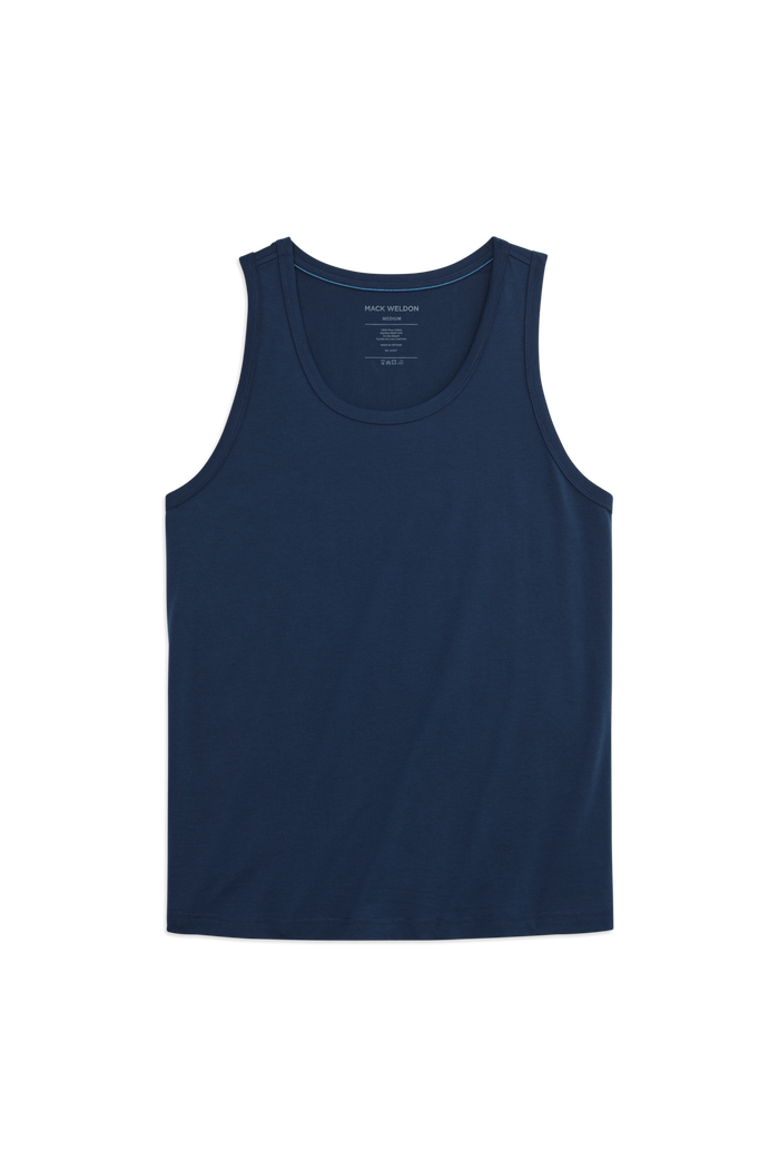 Front view of Pima Tank in True Navy