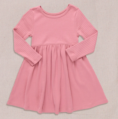 Pink Chicken Sunny Rib Dress in Dark Pink