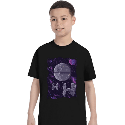 Daily_Deal_Shirts T-Shirts, Youth / XS / Black Pixel Death Star