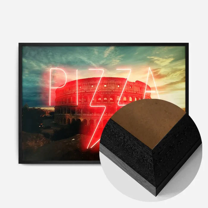 21x30cm | 8¼ x 11¾in / Black Wood Frame