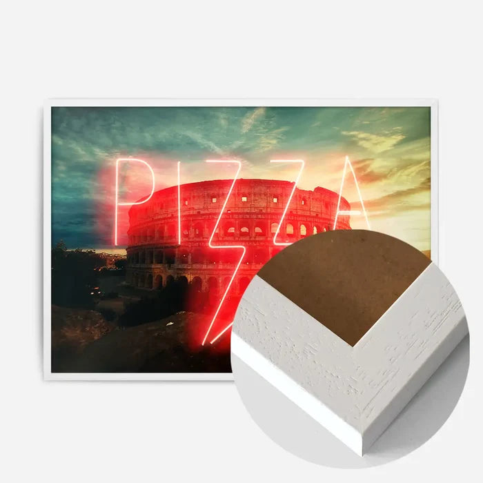 21x30cm | 8¼ x 11¾in / White Wood Frame