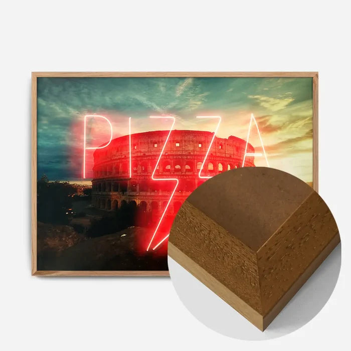 21x30cm | 8¼ x 11¾in / Oak Wood Frame