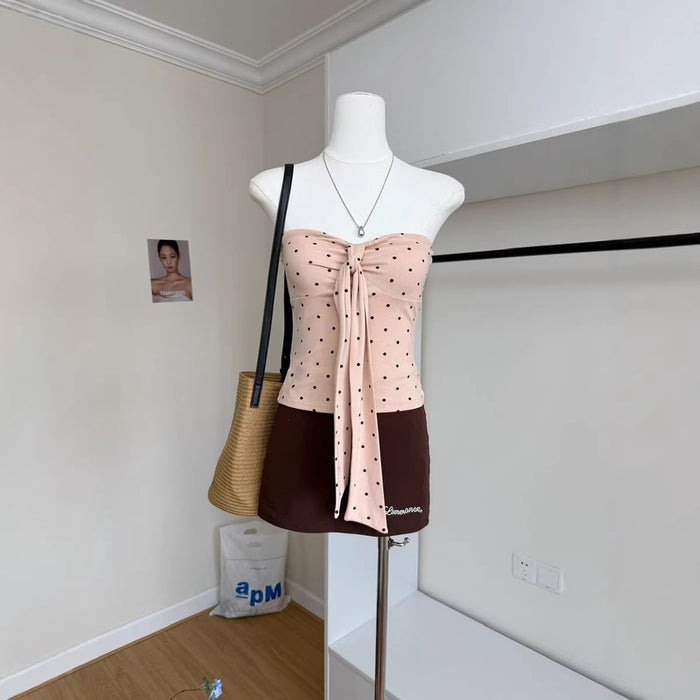 Polka Dot Darling Layered Top - Fashionnsio