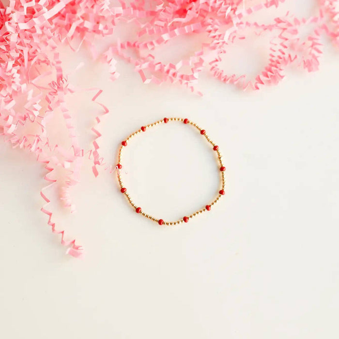 Poppi Bracelet in Red Dainty