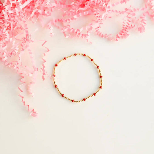 Poppi Bracelet in Red Dainty