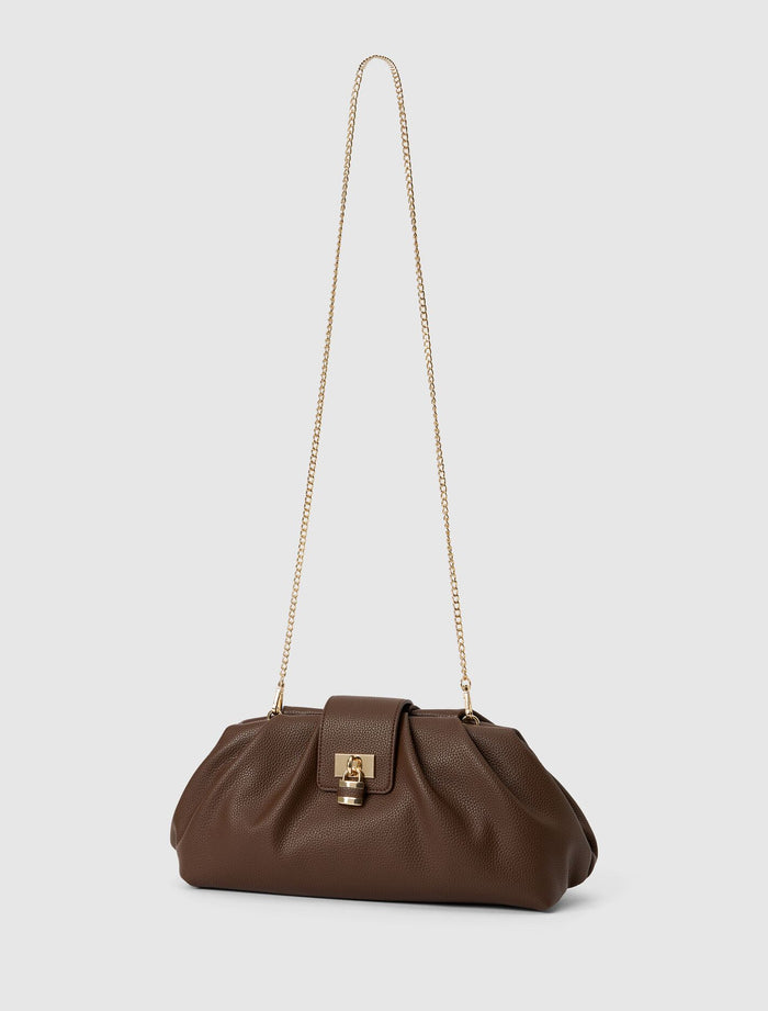 Portia Padlock Soft Clutch Forever New
