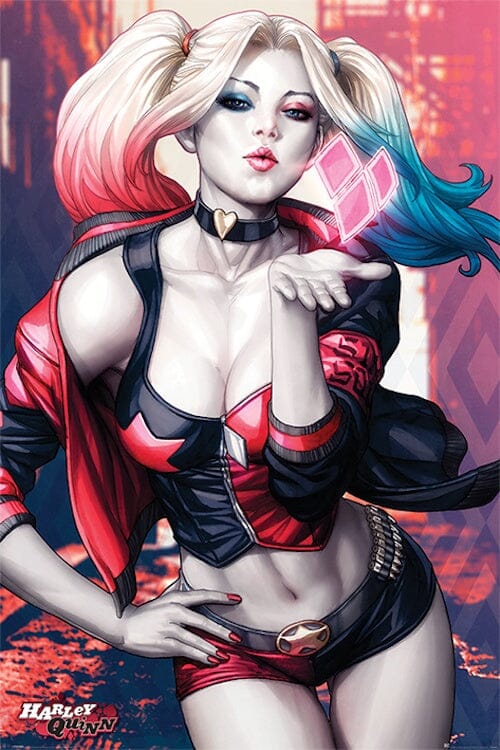 Poster, Harley Quinn Kiss Art Posters Wholesale