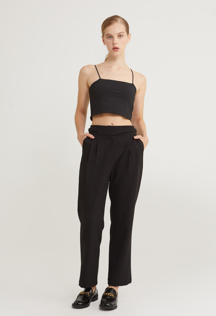 Power Edge Pleated Straight Cut Pants