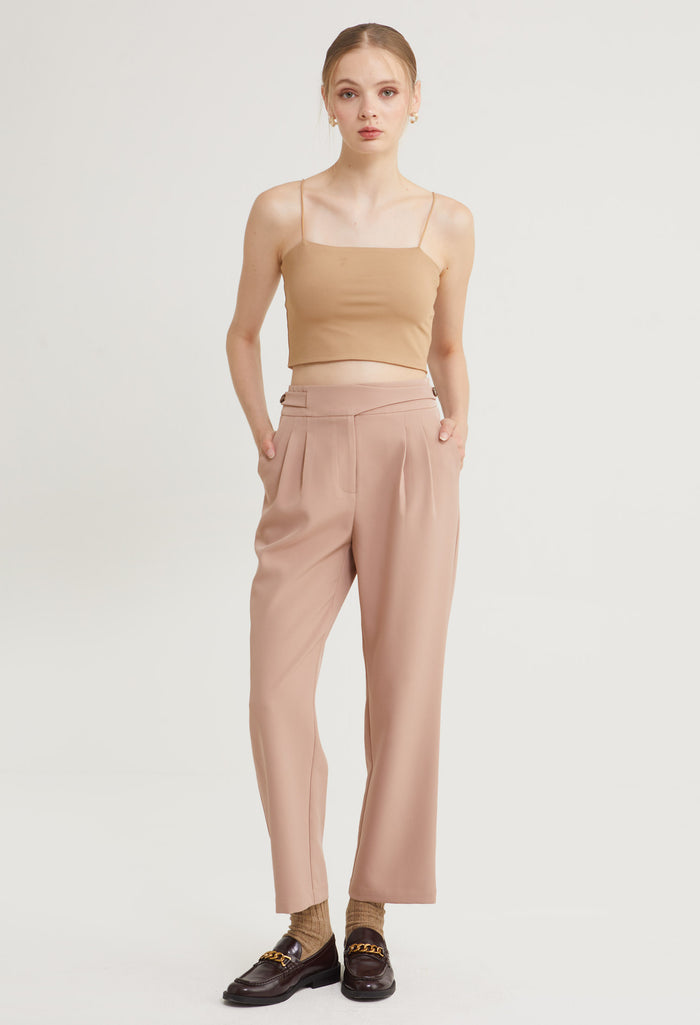 Power Edge Pleated Straight Cut Pants