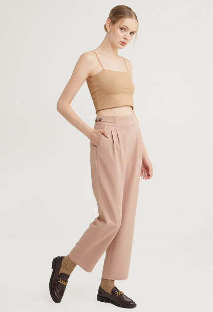 Power Edge Pleated Straight Cut Pants