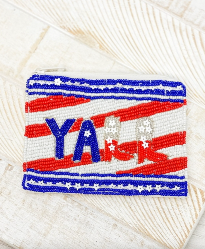 Prep Obsessed Beaded Pouch