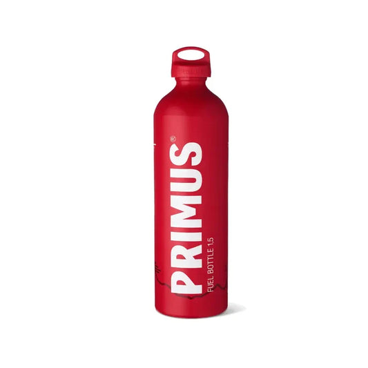 Red Primus fuel bottle 1500ml on a white background