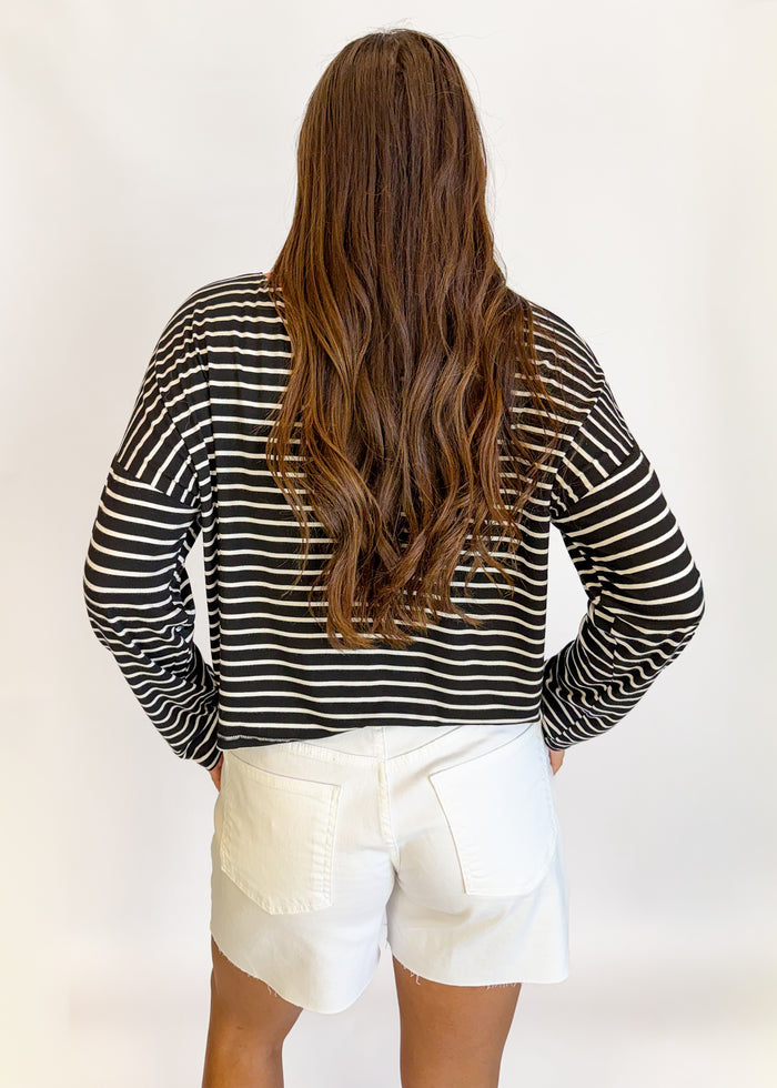 Project Social T Captain Striped Sweatshirt