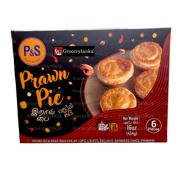 P&S Prawn Pies – 6pcs Frozen Sri Lankan Seafood Pastry (In-Store Pickup Only / Please order a separate Frozen Shipping Kit in order to ship this item*) is