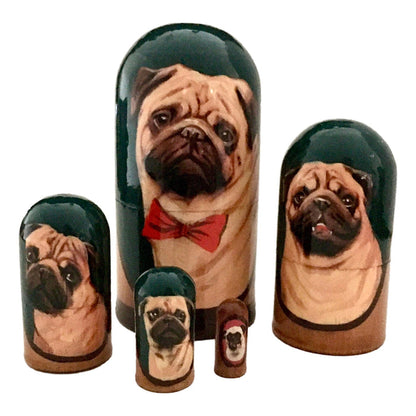 Pug Babushka Russian Dolls BuyRussianGifts Store