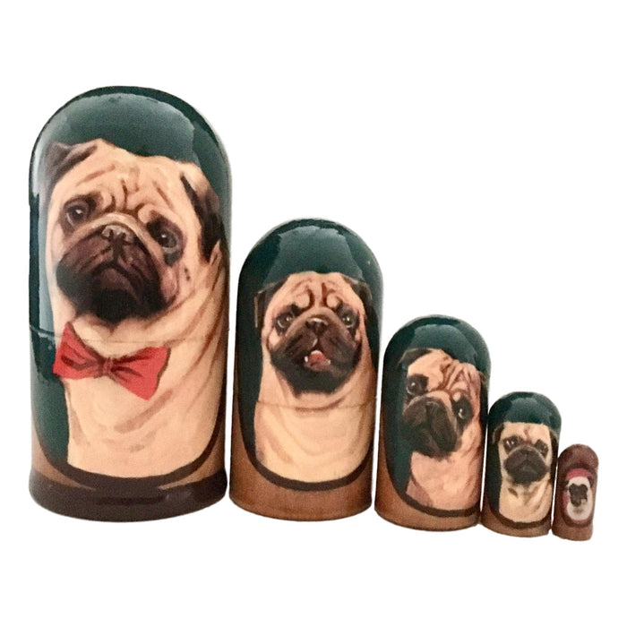 Pug Babushka Russian Dolls BuyRussianGifts Store