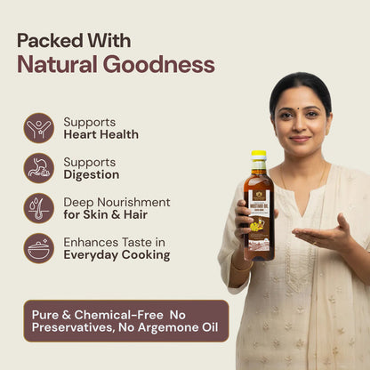 Pure Cold Pressed Mustard Oil | Supports Healthy Digestion