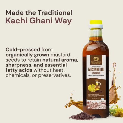 Pure Cold Pressed Mustard Oil | Supports Healthy Digestion