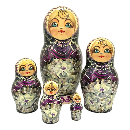 Purple nesting dolls