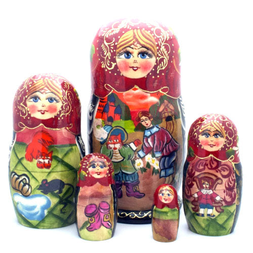 Puss in Boots Fairy Tale Nesting Doll Set
